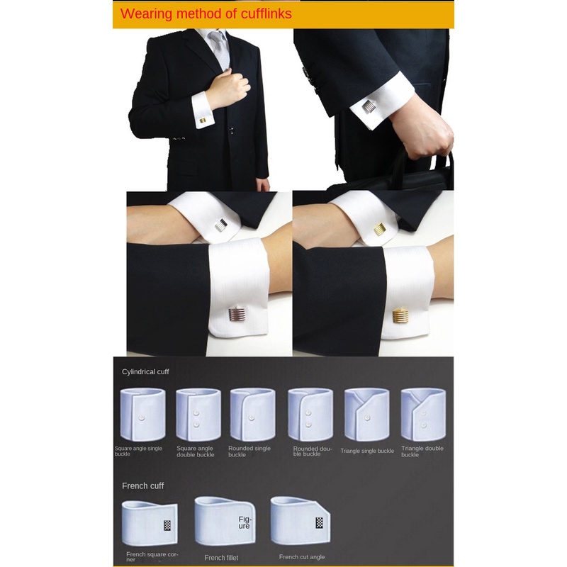 Khuy Măng Sét Đính Pha Lê Sang Trọng Cho Nam