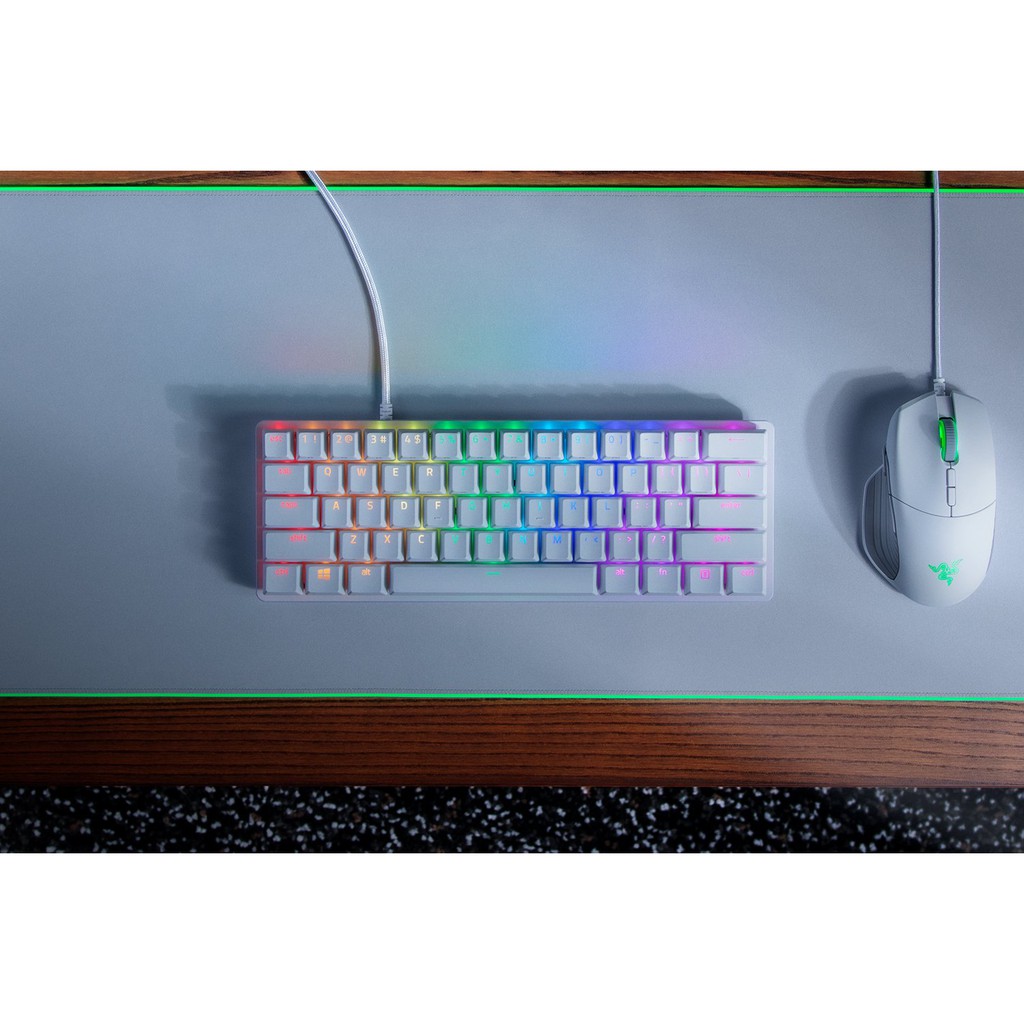 -  -  - Bàn phím cơ Razer Huntsman Mini - Mercury - Chính Hãng Việt Nam - Mới 100%