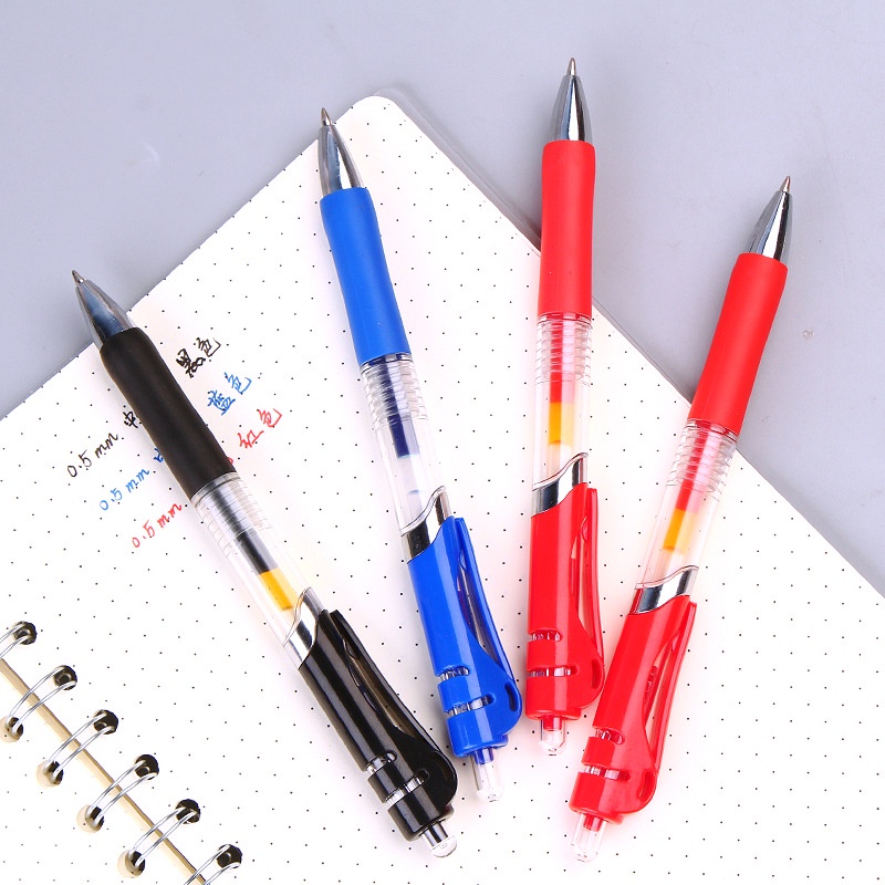 Bút bi nước ngòi 0.5mm bút mực nước màu xanh đen đỏ cao cấp E957