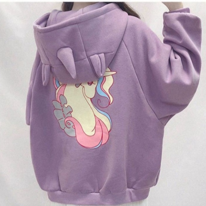 Áo hoodie nam nữ,Áo sweater nỉ nam nữ from rộng Unisex chất nỉ ngoại siêu dày dặn in ngựa