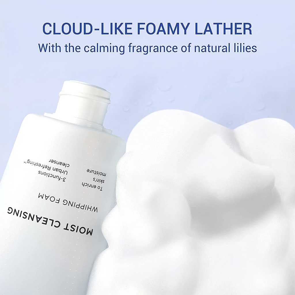 IOPE Moist Cleansing Whipping Foam / Cleansing Oil - To Enrich Skin's Moisture, 3-Functions Urban Refreshing™ Cleanser