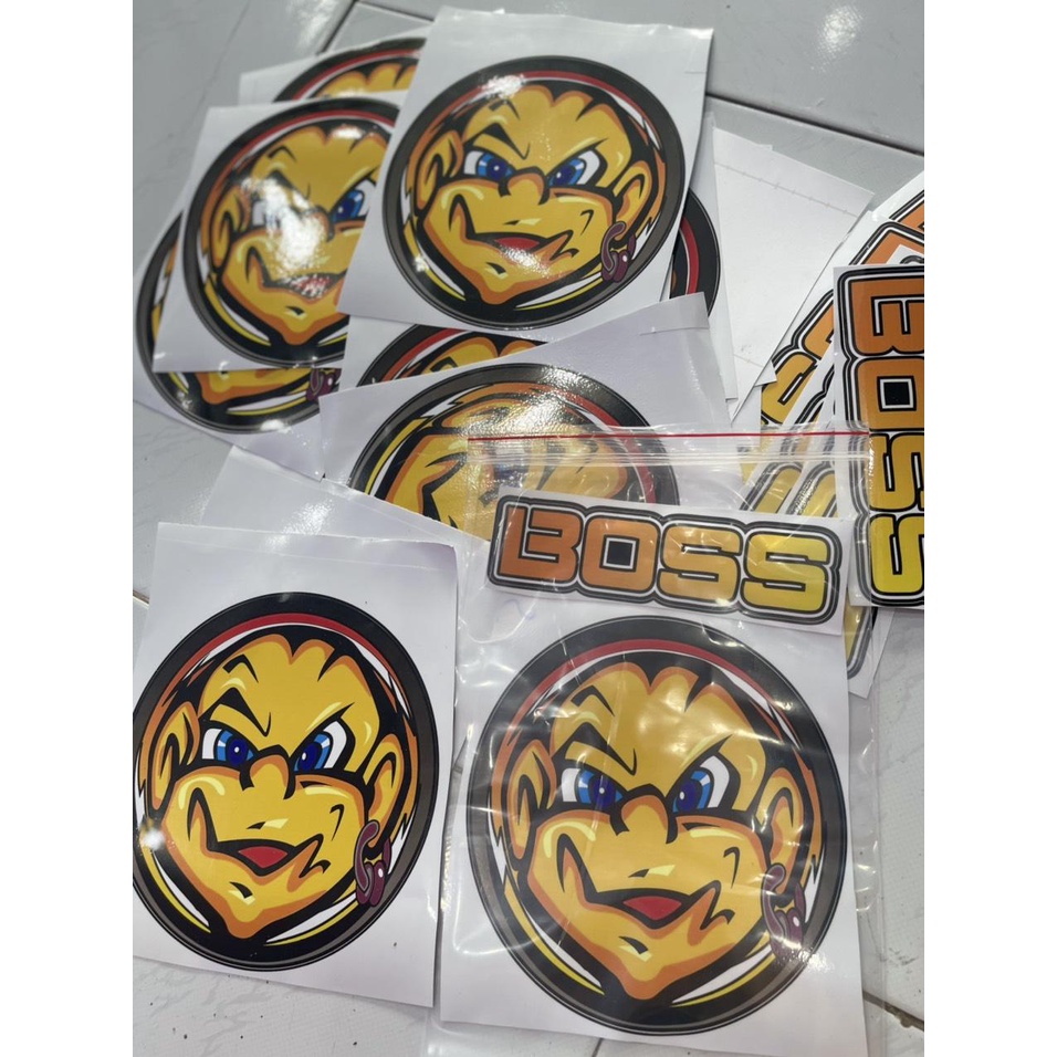 [Ảnh thật] Tem mặt trời boss dán phía sau xe may
