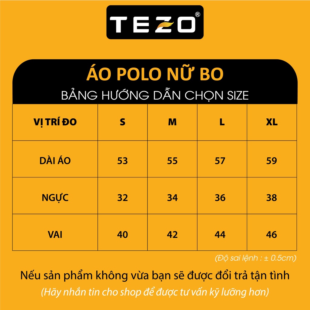Áo polo nữ bo trơn TEZO phông nữ có cổ chất liệu cotton thoáng mát thấm hút mồ hôi 2204APCB02