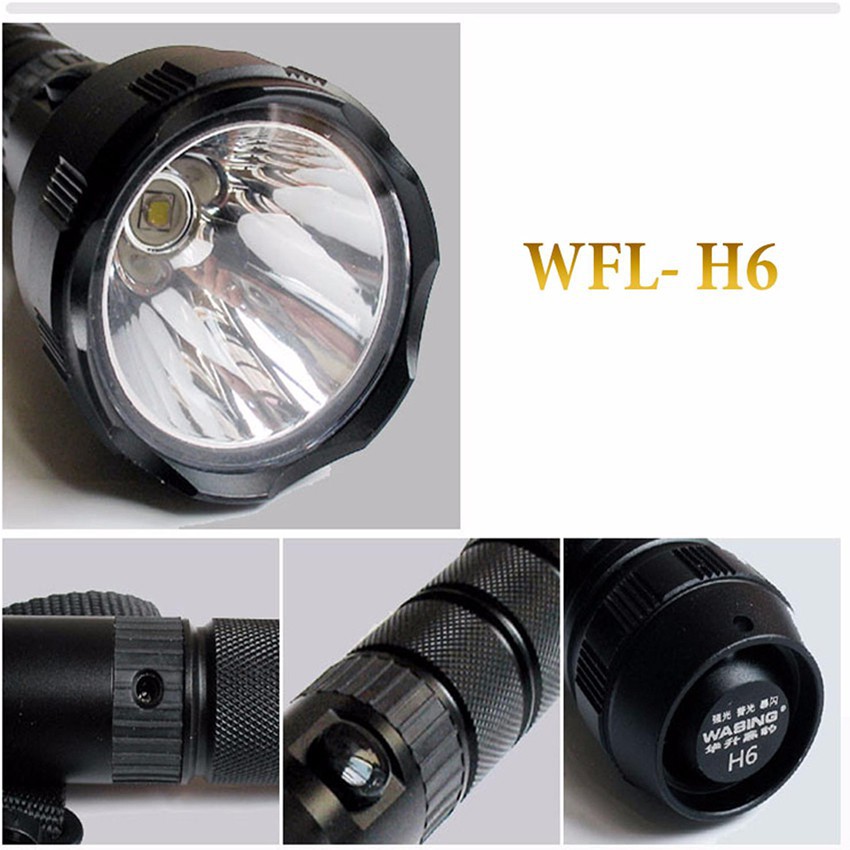 Đèn pin cầm tay siêu sáng Wasing WFL-H6
