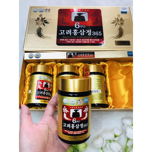 Cao Hồng Sâm Korean 6 Years Red Ginseng Extract 365 (1 lọ 60g)