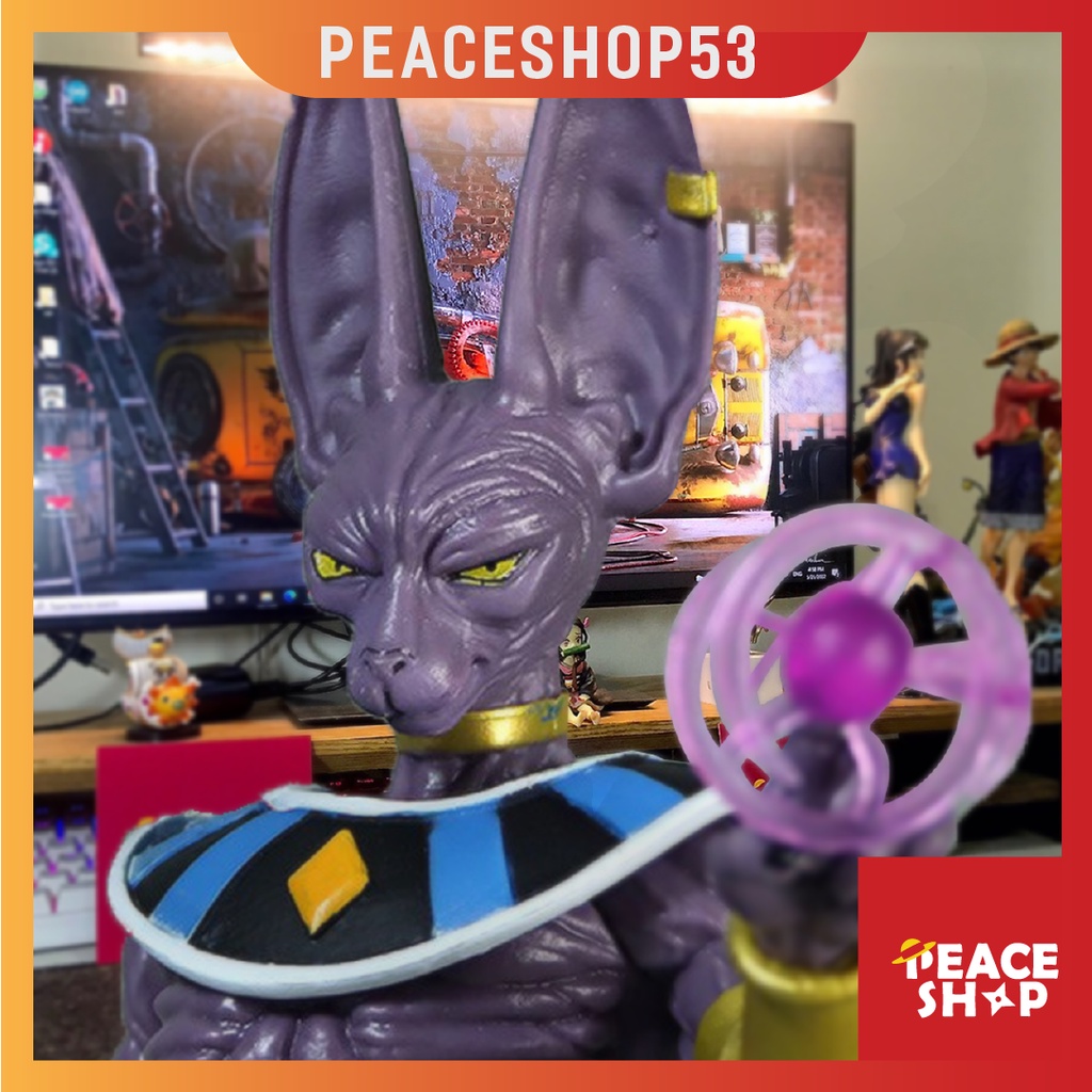 Mô hinh Dragon Ball Z Beerus - Có hộp - Thần hủy diệt - Figure Anime Manga - Decor trang trí nhà cửa - MH93