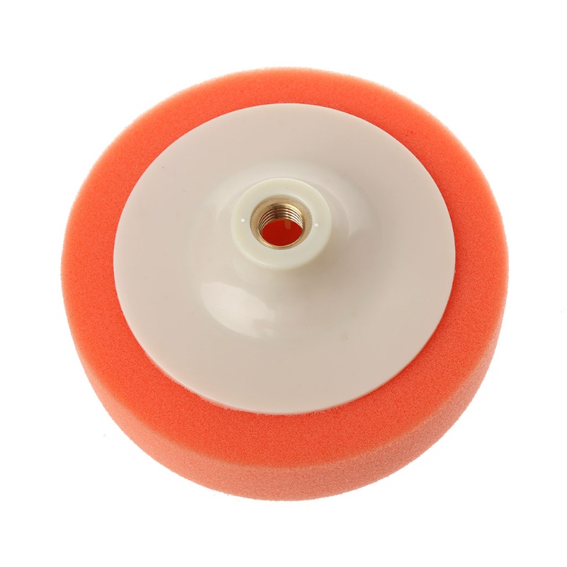 Đĩa Xốp Đánh Bóng Xe Hơi Màu Cam Kích Thước 6 Inch 15cm Chất Lượng Cao