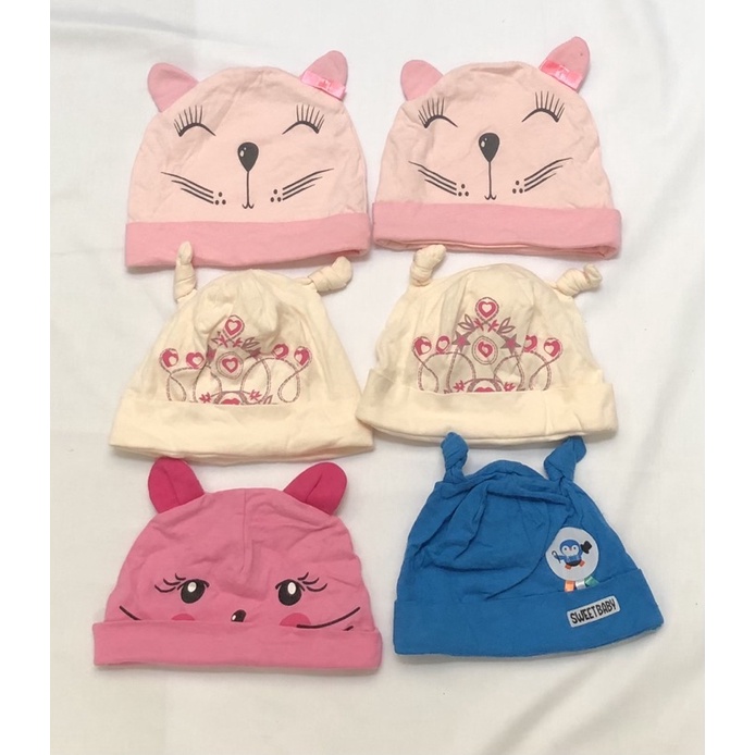 Set 2 nón giữ ấm đầm cho bé