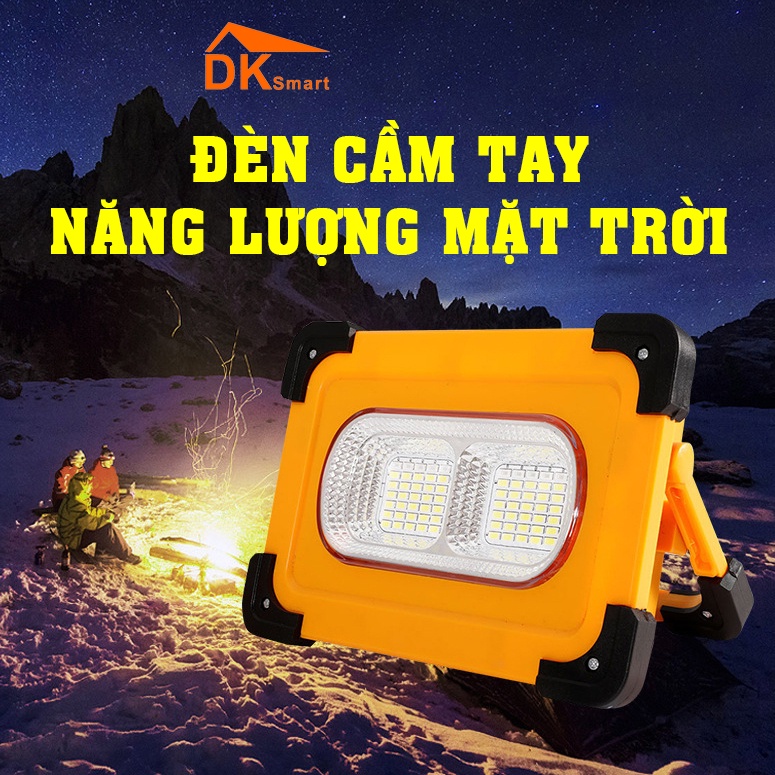 Đèn Cầm Tay Năng Lượng Mặt Trời 30W/60W, ứng dụng cấm trại, cảnh báo, câu cá,... - Bảo Hành 12 Tháng 🌳