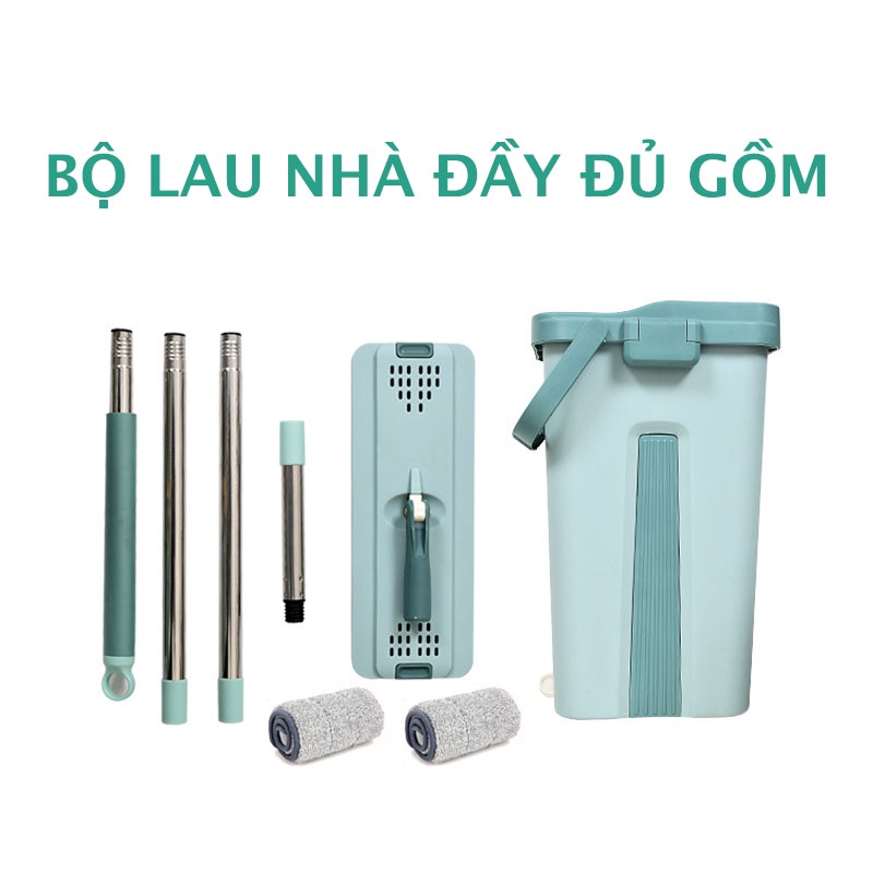 [Mã LIFE50KALL giảm 10% đơn 200K] Cây lau nhà, bộ lau nhà thông minh tự vắt SAGOKER, mã BLNRE