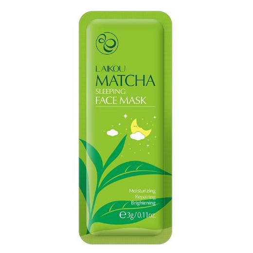 Gói 3g mặt nạ ngủ trà xanh Matcha LaiKou