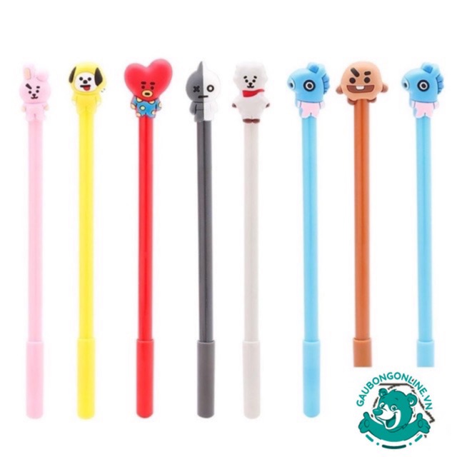 Bút nước thần tượng KPop BTS/ quả bơ/brown cony nhiều hình ngộ nghĩnh dễ thương