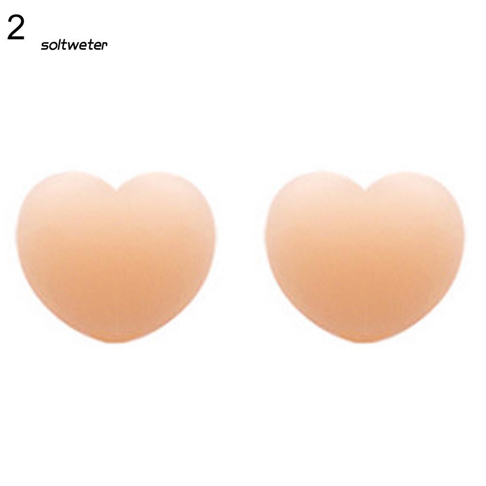 Cặp miếng dán ngực Silicone hình trái tim xinh xắn