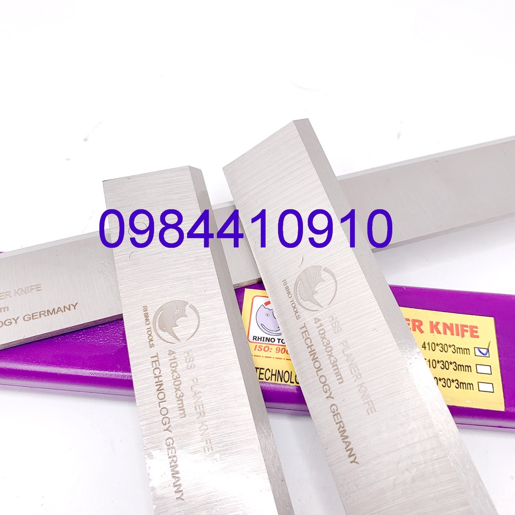 DAO BÀO GỖ THÉP  RHINO BỘ 3 LƯỠI 410X30X3MM HỘP TÍM
