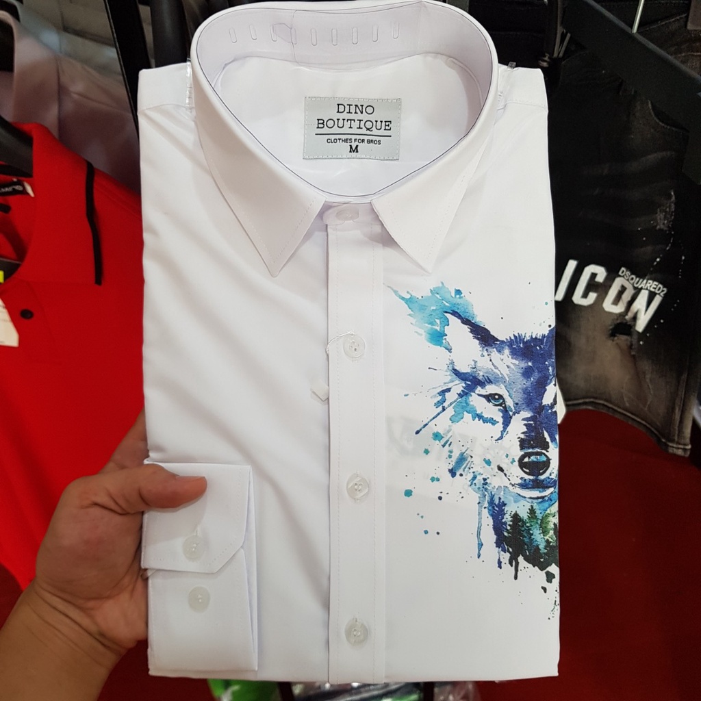 Áo Sơ Mi Nam Cotton Lụa TAHISM019, Áo Sơ Mi Hàn Quốc Họa Tiết 3D Tiết Trên Ngực Trái Dáng Body Dài Tay | BigBuy360 - bigbuy360.vn