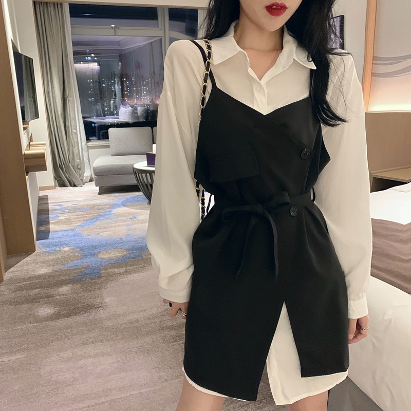 [SẴN] Đầm yếm Ulzzang Quảng Châu DVN18