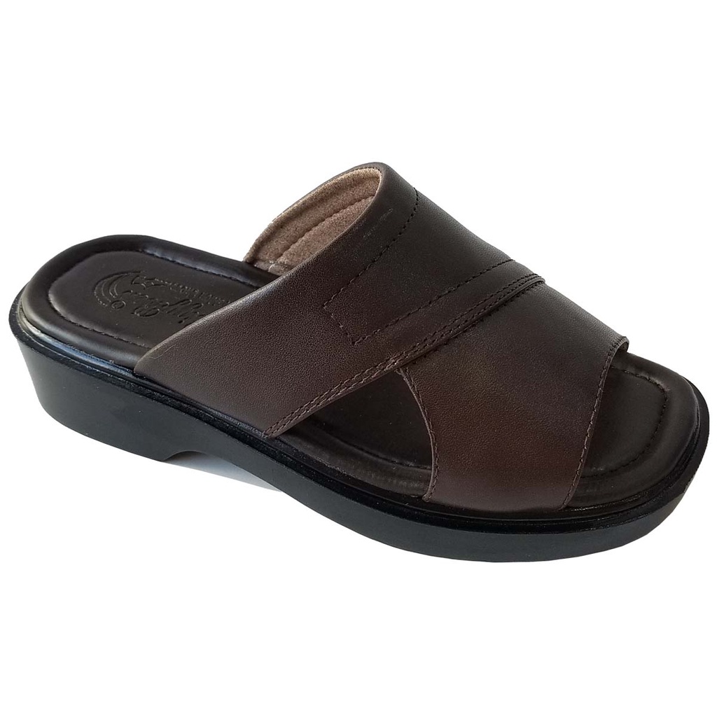 Dép nam đế cao da bò thật BIGGBEN cao 4 cm HKD455