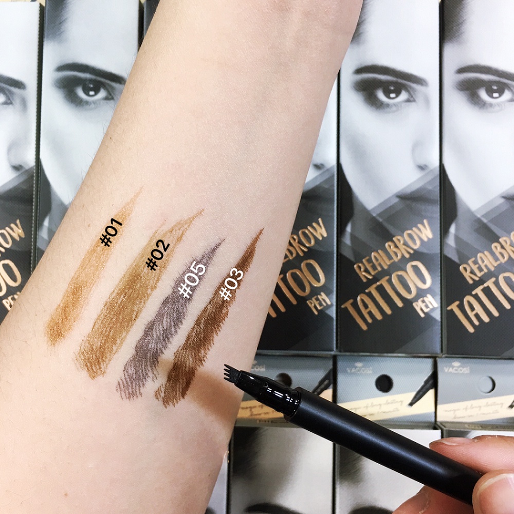 [HÀNG CHÍNH HÃNG] Bút Kẻ Sợi Mày Vacosi Natural Studio Realbrow Tattoo Pen 1.3g