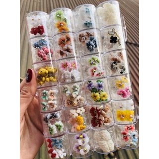 Xả khay hoa charm 100c hoa bột. cham làm nail móng.mix mẫu ngẫu nhiên.phụ kiện nails