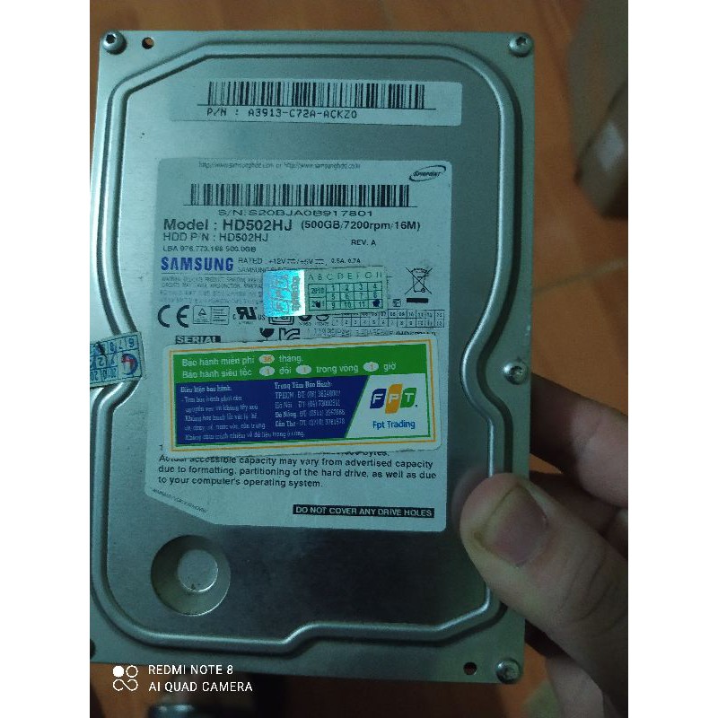 Ổ cứng máy tính 500GB bóc máy các loại Samsung, Seagate, Westen | BigBuy360 - bigbuy360.vn