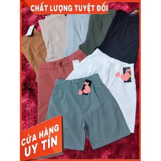 Quần Sóc Đũi Khuy Cao Cấp ( Kèm ảnh thật và Video)
