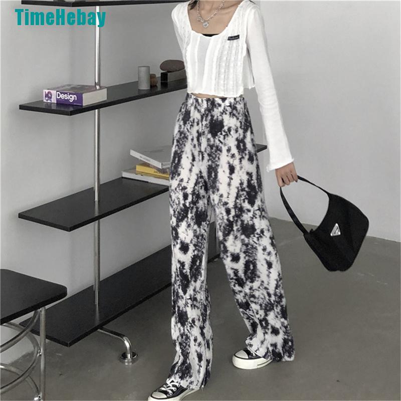 Quần Dài Ống Rộng Phong Cách Boho Thời Trang Cho Nữ