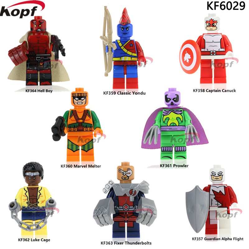 Minifigures Marvel DC Các Mẫu Nhân Vật Luke Cage Fixer Thunderbolts Prowler Yondu Mẫu Siêu Đẹp KF6029