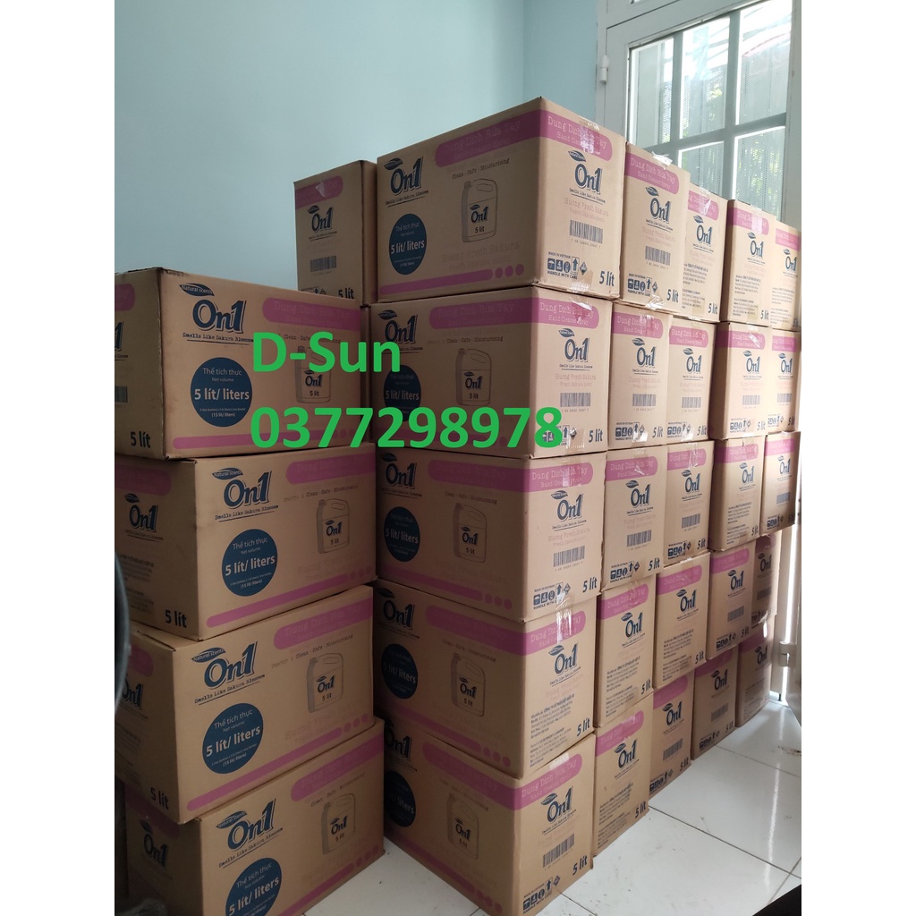 🚚CÒN HÀNG🚛 Dung dịch rửa tay khô On1 Hương Fresh Sakura can 5 lít - can lớn tiết kiệm GIAO NHANH