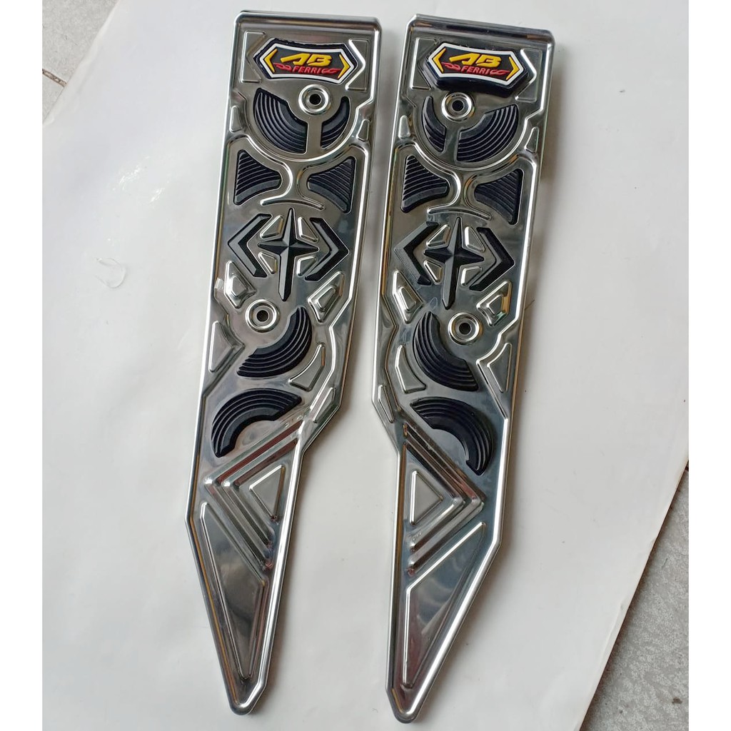 Ốp trang trí Air blade 2020 - 2021 che pô, quạt gió, pô e, để chân inox