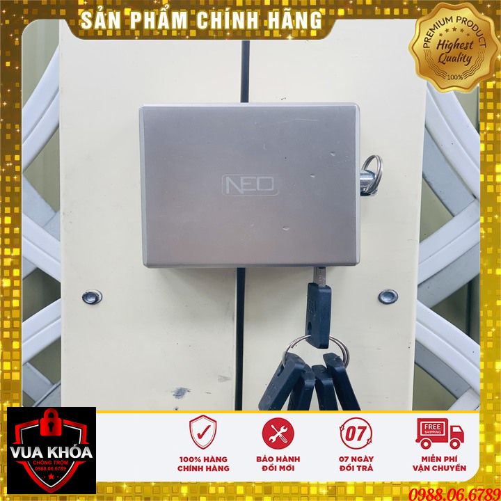 Ổ KHÓA CHỐNG CẮT TOÀN DIỆN NEO⚡FREE SHIP⚡chống cưa-chống cắt-chống đục-chống cháy-chống nước-chống rỉ sét-VUA KHÓA