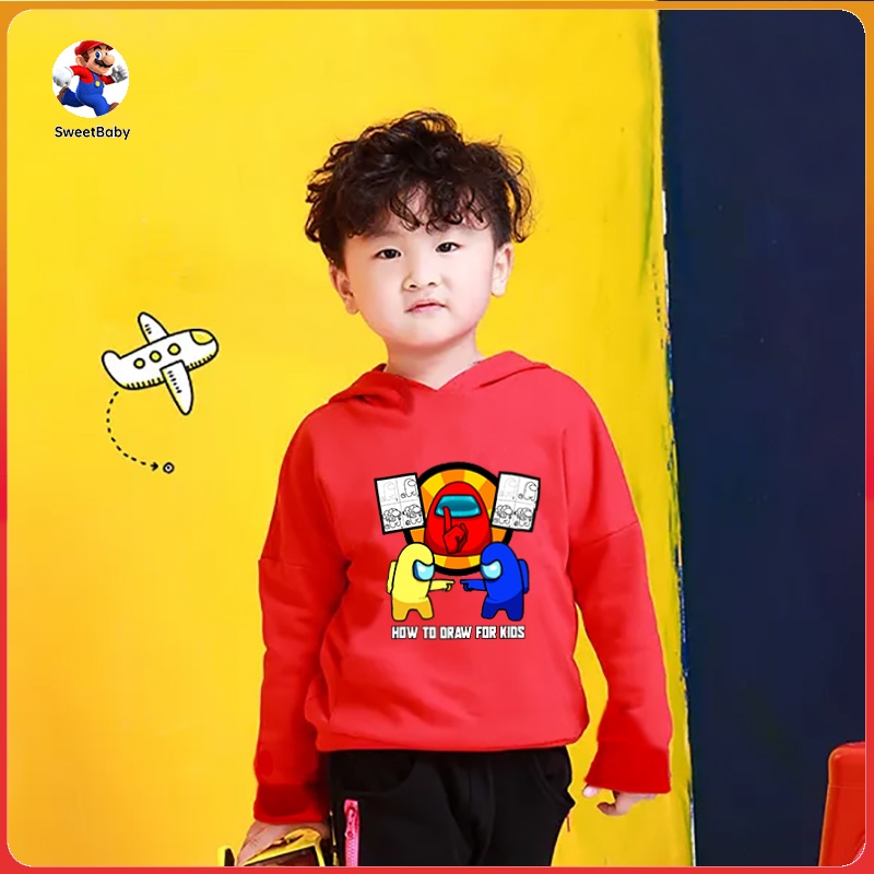 【Giảm giá năm mới】Among us Áo hoodie tay dài dễ thương mùa thu mới cho bé gái