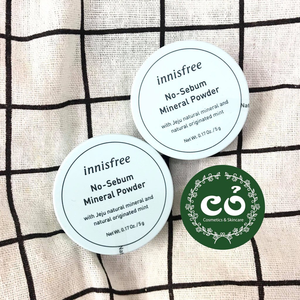 [Mã COSHOT28 hoàn 8% xu đơn 250K] Phấn phủ kiềm dầu Innisfree No Sebum (hộp xanh)