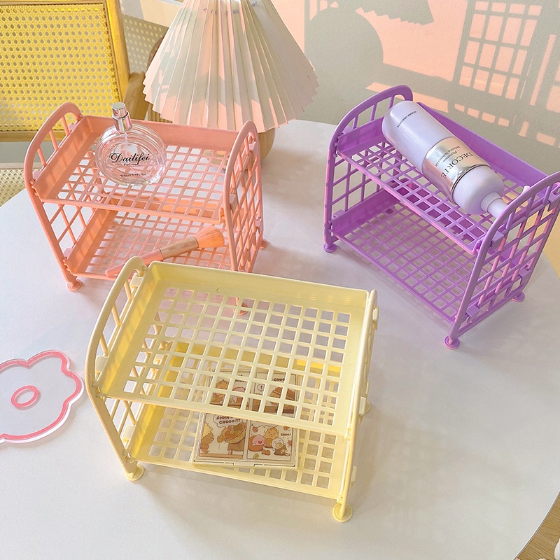 Kệ Đựng Đồ Hai Tầng Đa Năng Có Thể Gấp Gọn DIY