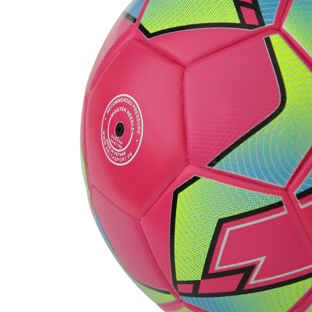 Bóng đá futsal DELTA Semi F4 size 4 da TPU tổng hợp, chơi trên sân cỏ nhân tạo hoặc trong nhà phù hợp từ 12 tuổi.