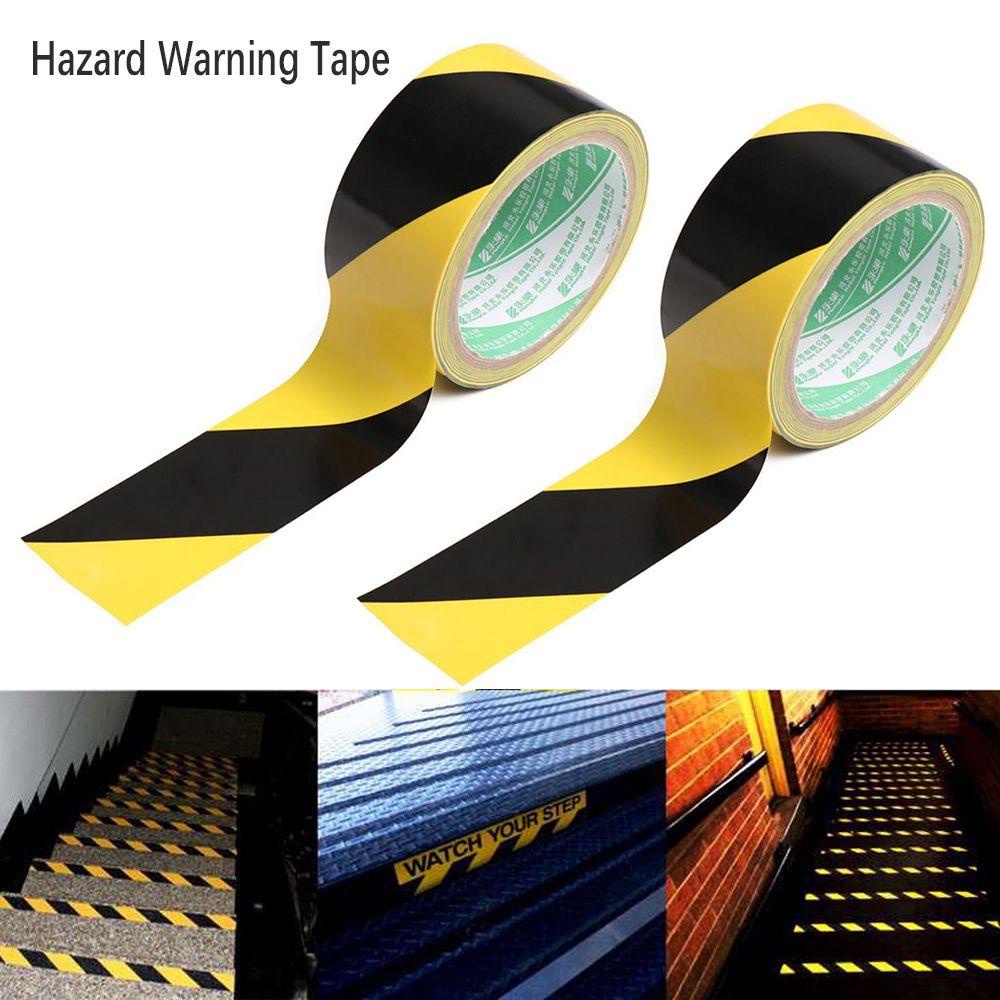 Băng Keo Dán Sàn Nhà Màu Đen &amp; Vàng Cảnh Báo Nguy Hiểm Tiện Dụng