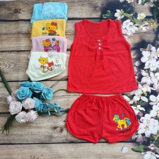 Set 5 bộ cotton cho bé gái