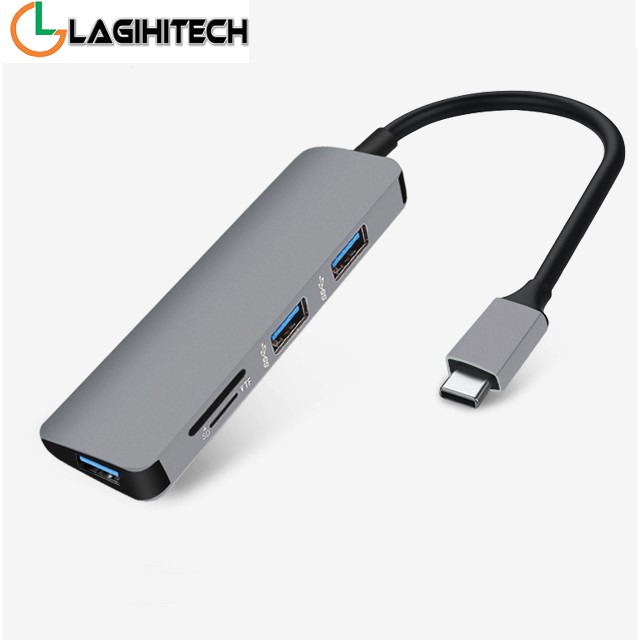 Bộ Chuyển HUB Type C To 3 x USB 3.0 &amp; SD/TF card - Màu ngẫu nhiên (063) Bảo Hành 1 Tháng