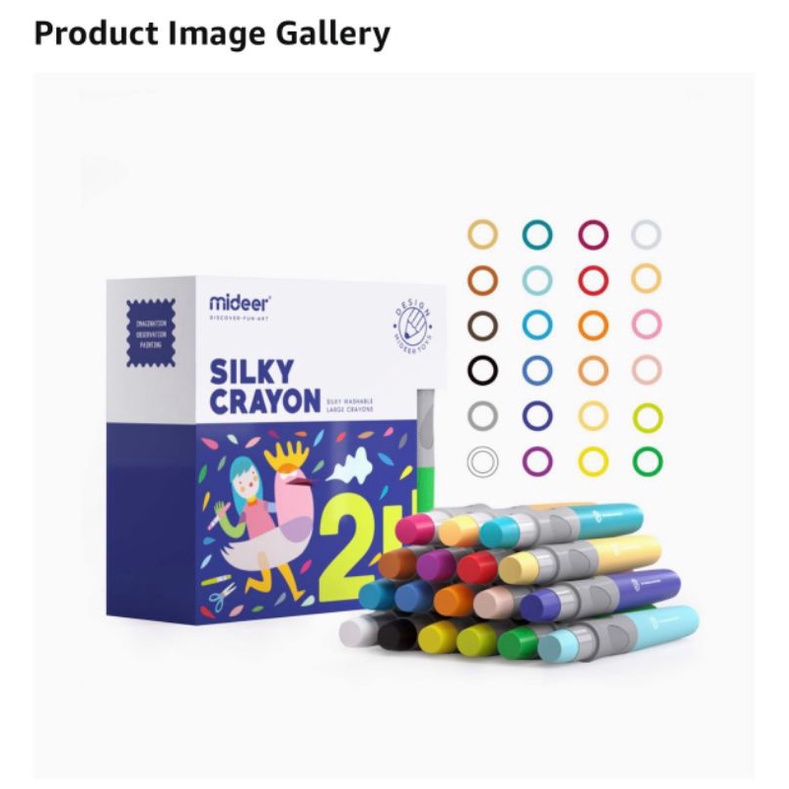 Bút màu sáp dầu Mideer Silky Crayon