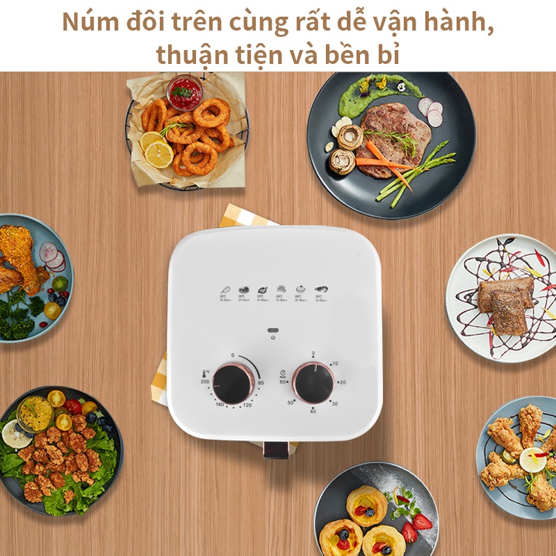 Nồi chiên không khí đa năng ZOLELE ZA003 -dung tích 5.5L ,công suất lớn 2200W