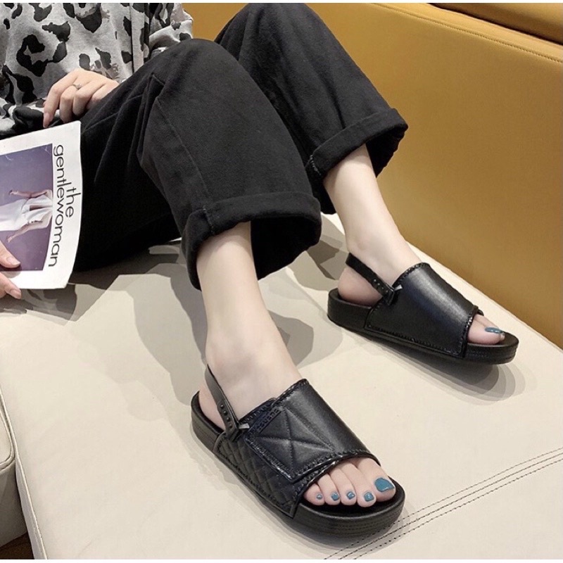 Giày sandal nữ đi học đế cao 3 phân ulzzang đẹp HAVAVA SD006