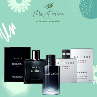 Nước hoa dior sauvage edp 100ml, chanel allure, chanel 𝐁𝐥𝐞𝐮, nước hoa nam chính hãng