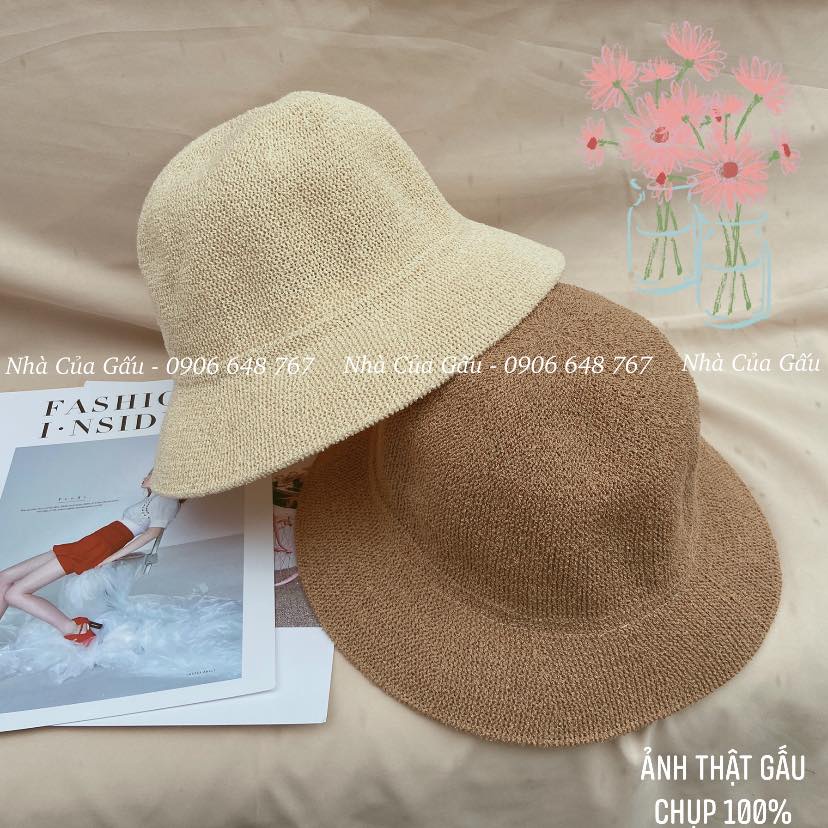 Nón cói ulzzang vành trơn form đẹp