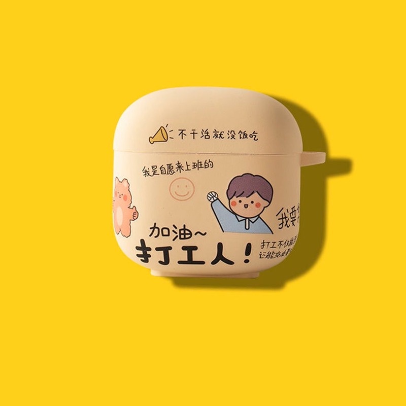 Sẵn Sàng! Vỏ Bọc Hộp Sạc Tai Nghe Baseus Bowie E3 Mềm Trong Suốt Hình Phi Hành Gia Và SpongeBob
