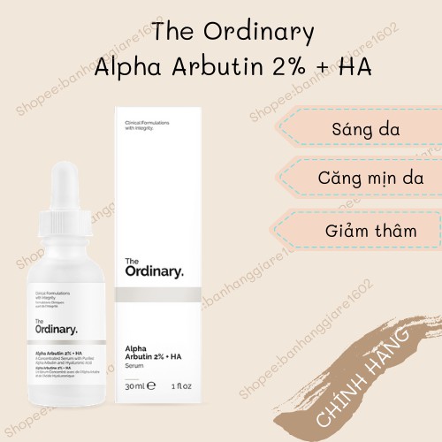 Tinh chất dưỡng trắng The Ordinary Alpha Arbutin 2% + HA Serum