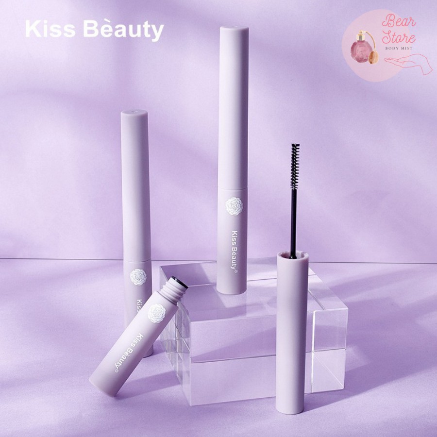 Mascara Chuốt Mi Kiss Beauty Vỏ Tím Pastel Hàng Nội Địa Trung Siêu Mảnh Giúp Mi Cong Đẹp Tự Nhiên 5ml