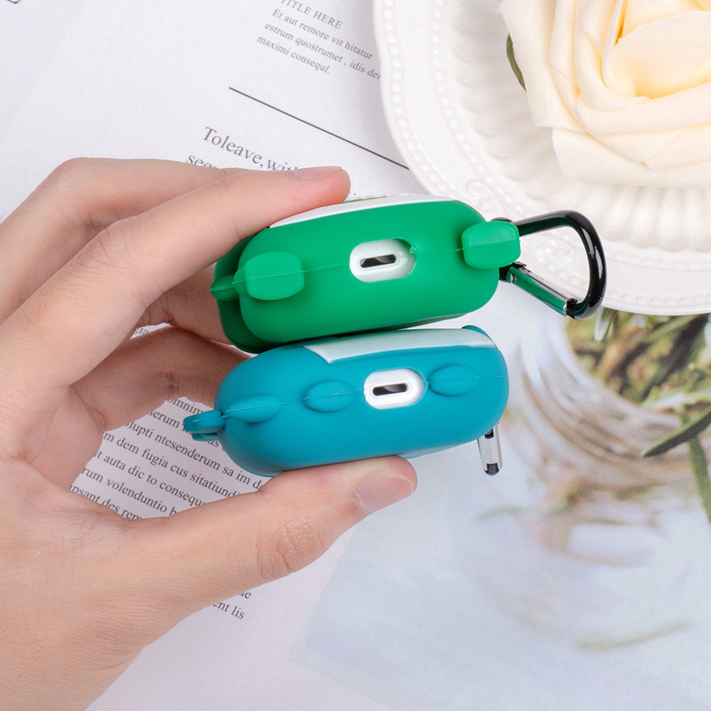 Hộp Đựng Bảo Vệ Tai Nghe Bluetooth Hình Khủng Long Đáng Yêu Cho Apple Airpods 1/2