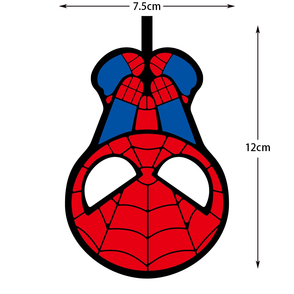 Miếng Dán Phản Quang Họa Tiết Người Nhện Vui Nhộn Trang Trí Gương Chiếu Hậu Xe Hơi