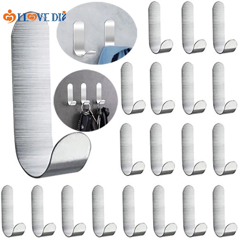 Móc Treo Đồ Hình Chữ J Bằng Thép Không Gỉ Chống Thấm Nước Thiết Kế Đơn Giản Hiện Đại