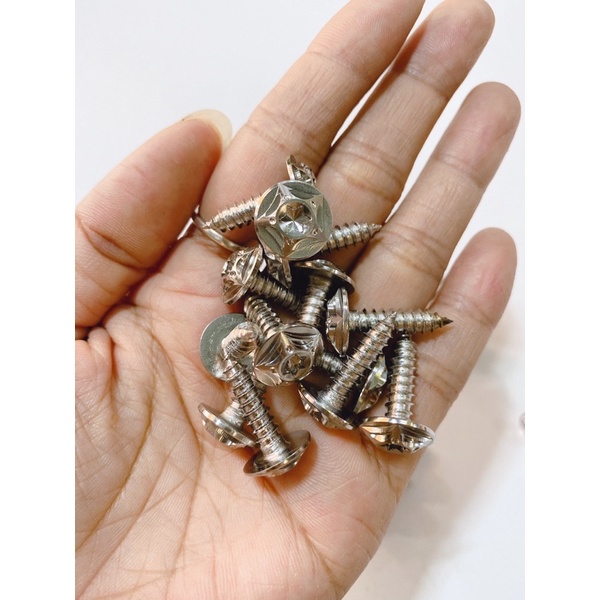 Ốc Salaya inox 304 đủ size 4li 5li 6li đầu dù lắp thông dụng mọi loại xe
