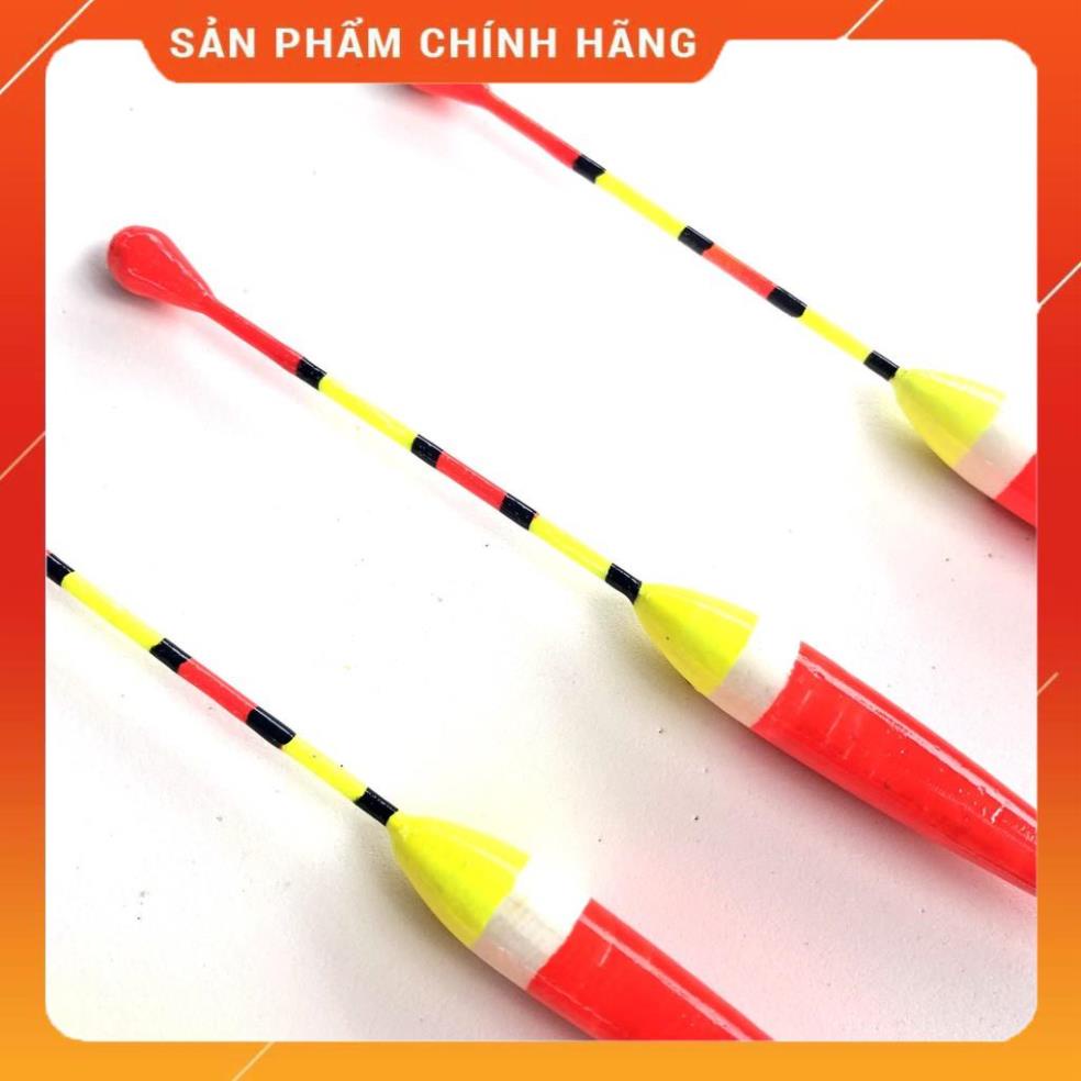 🐠 Phao câu đài T1999 Vàng Đỏ , Chuyên câu rô , dài 13cm siêu bền 🐠